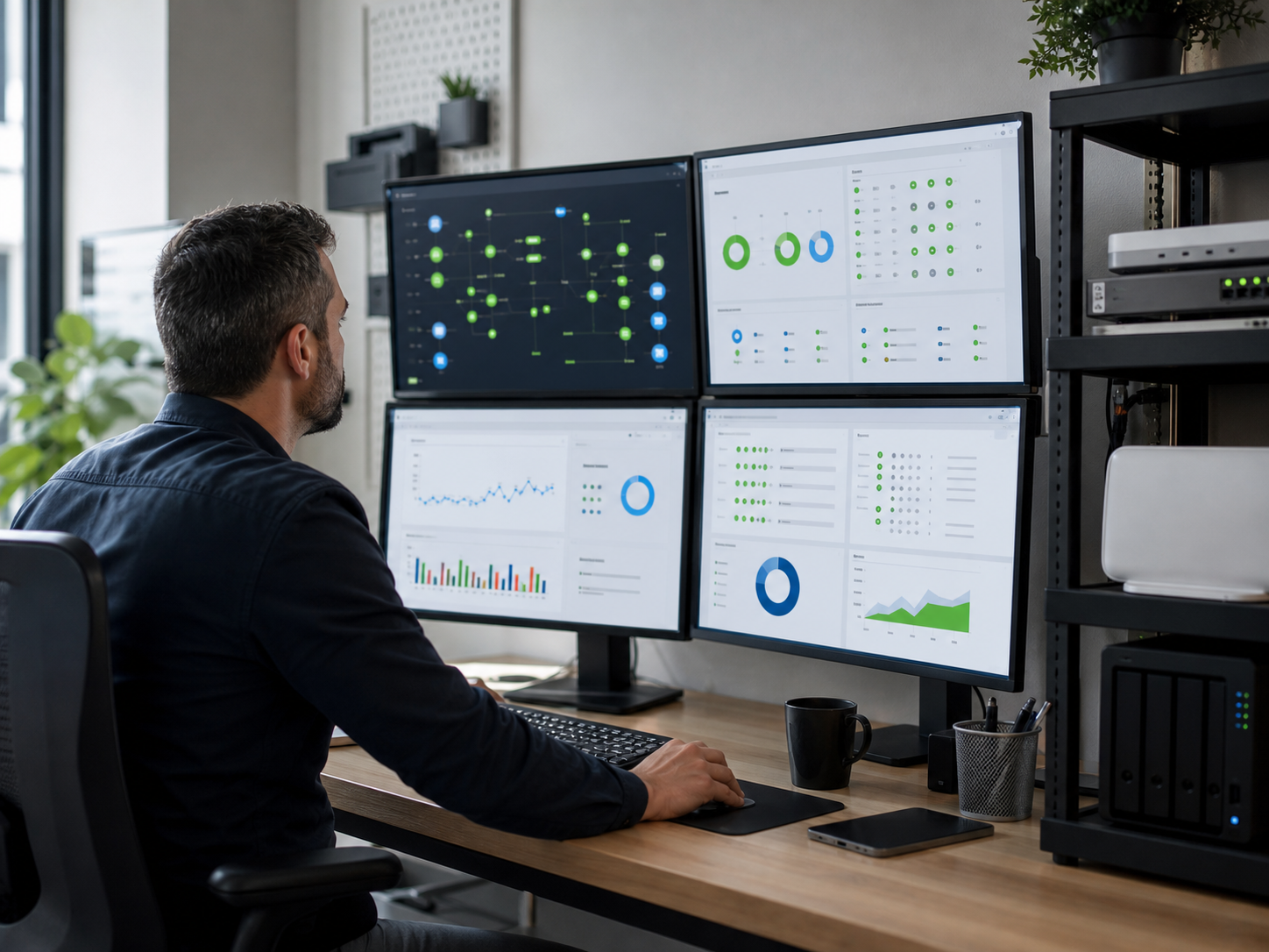Centre de support GRCS surveillant les incidents et les alertes