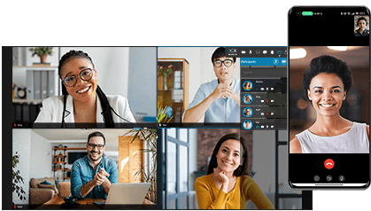 Visioconférence 3CX dans le navigateur et sur mobile